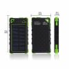 portbale solar charger power bank 8000mah with keychain